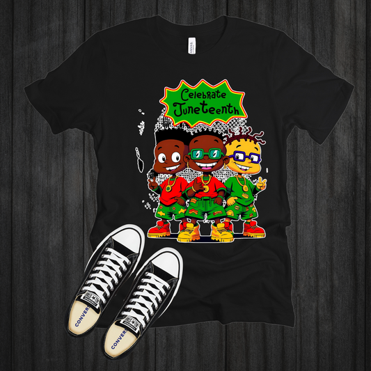 Rugrats Theme Juneteenth|T-Shirt KIDS AND ADULTS