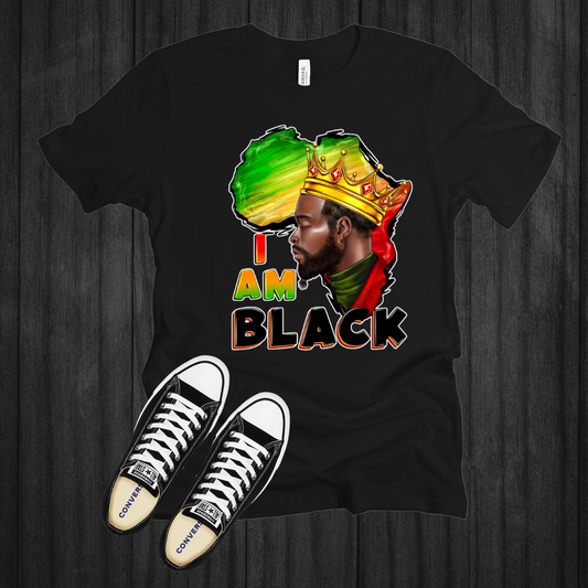 I Am Black|T-Shirt