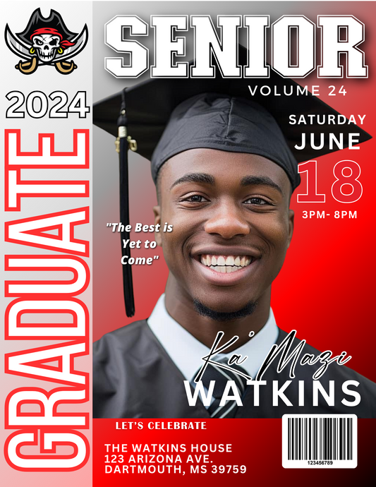 Graduation Magazine Cover (Digital Download ONLY)